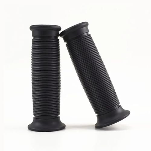 Motorcyle Hand Grips, 2Pcs 1inch 25mm Universal Motorcycle Vintage TPU Handle Handlebar Grip (Black)