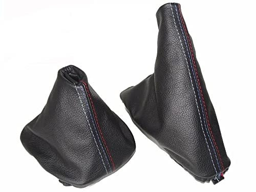 The Tuning-Shop Ltd Schaltsack Handbremsmanschette kompatibel mit BMW E36 Serie 3 Leder M/// Naht
