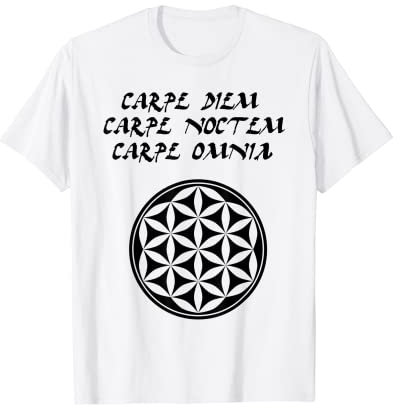ADORNO CARPE NOCTEM CARPE DIEM Camiseta
