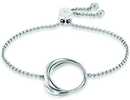 Calvin Klein Gliederarmband für Damen Kollektion WARPED RINGS aus Edelstahl
