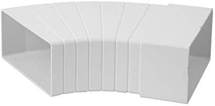 15-60 ° Bogen 55 x 110 mm Flachkanal weiß