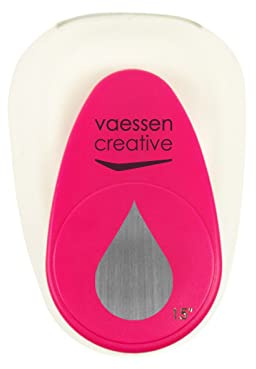 Vaessen Creative Craft Paper Punch - Drop - 2,5 x 3,8 cm - Circle Cutter for Crafting and Card Making