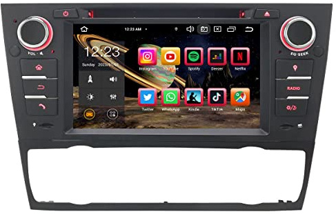 Erisin 7 pollici 8-core 4GB+64GB Android 14 Autoradio Bluetooth Lettore CD per BMW 3 E90 E91 E92 E93 M3 Supporta GPS Navigatore DAB+ CarPlay senza fili Android Auto DSP WiFi OBD2 Canbus USB DVD FM