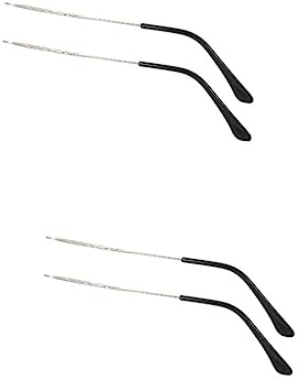 Operitacx 2pares Repuesto De Patillas De Gafas De Metal Accesorios Para Reparación De Gafas Comodidad Sol