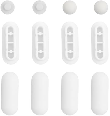 Wisebom 12 Pièces Pare-Chocs de Siège de Toilette, Tampon de Siège de Toilette Amélioré la Stabilité des Toilettes Tampons Abattant WC Tampon de Siège de Toilette pour les Hôtels Familiaux(Blanc)