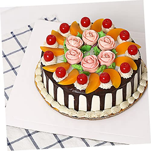 ABOOFAN 10 Stück Weiße Kuchenunterlagen aus Papier Quadratisch Tortenkarton Unterlagen als Präsentationsmatte für Bäckereien und Shower Praktische Mousse Böden