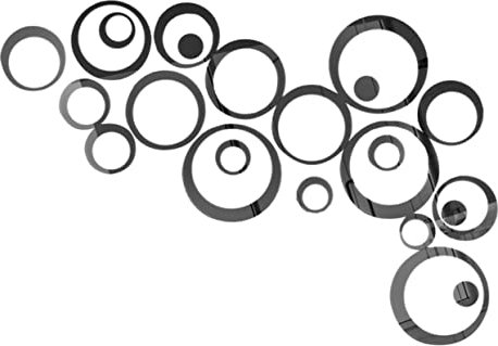 jojofuny 1 Satz Dekorative Aufkleber aus Acryl 3D-Wandaufkleber für Zuhause Haushaltsdekoration 3d haftet Wandtattoos 3d Wand haftet runden Aufkleberwand Spiegelaufkleber