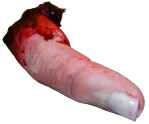 Hobngmuc Accessoire de doigt pour Halloween, doigts coupés réalistes, faux doigt d'horreur, faux doigt en résine solide, accessoire de déguisement d'Halloween