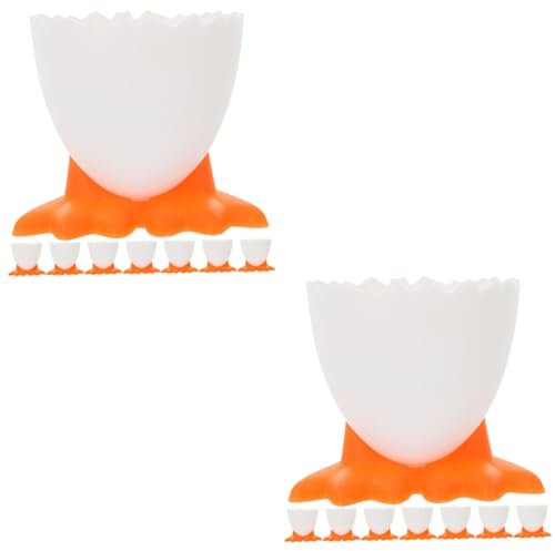 HOLIDYOYO 16pezzi Portauova Colorati per Colazione di Pasqua Deliziosi Portacucchiai Forma di Animali per Famiglie e Feste Decorazioni per Tavola Eleganti e Pratiche