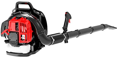 Souffleurs à feuilles à gaz, souffleur à dos à moteur 52 CC à 2 temps, puissant souffleur à neige à essence commercial de 530 CFM pour pelouse, jardin, soufflant les feuilles, les débris de neige et