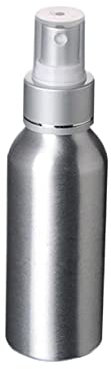 DRESSOOS 2pcs Travel Toiletries Bottles Aluminum Empty Spray Bottle for Perfume Refillable Random Color