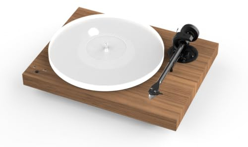 Pro-Ject X1 B Piano Pick It PRO B, tocadiscos equilibrado con brazo de aluminio de carbono de 21 cm y plato acrílico sin resonancia (nogal)