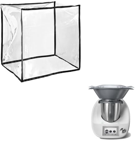 kwmobile Custodia Protettiva Antimacchia Compatibile con Thermomix Bimby TM5 / TM6 con Varoma - Copertura Antipolvere TPU Robot Cucina - Cooking Blender Cover Trasparente