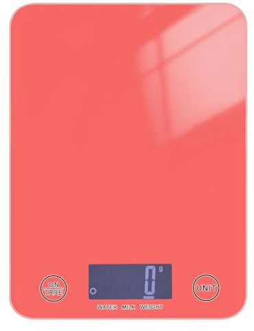 Balance de cuisine rouge pastèque 5 kg/5 g avec 4 unités pour (utilisateur) (utilisateur) (utilisateur) (utilisateur) (utilisateur) pesa para comida