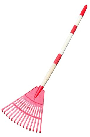 Rastrillo de jardín de abanico de 14 dientes, rastrillo de jardinería para césped, escoba de abanico para exterior, jardín, terraza de , camping paisaje