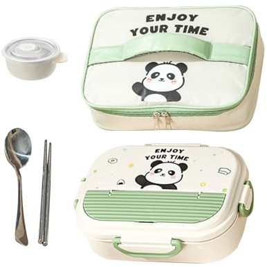 Sucritude Portapranzo Bambini Posate Portatili Adatte Al Microonde