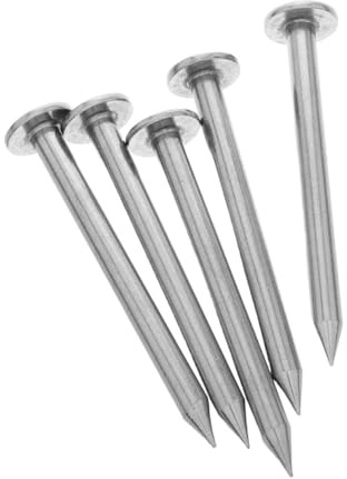 DIYEAH 5 pièces Clous de Mesure Acier Inoxydable pour Arpentage Précis Marqueurs Permanents pour Points de Niveau et Observation Piquets Légers et Portables pour Usage Professionnel