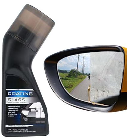 Spray antiniebla para parabrisas, líquido de 90 ml, antiniebla para vidrios, potente tratamiento de lluvia, producto de mantenimiento de vehículos con acción rápida, producto de cuidado automático