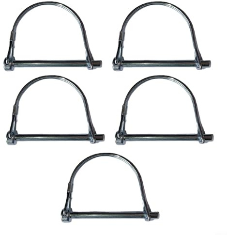 Tidgel 5 pasadores de bloqueo con diseño plegable tubular para una conexión segura, acero galvanizado para una durabilidad a largo plazo en entornos al aire libre (8 x 60)