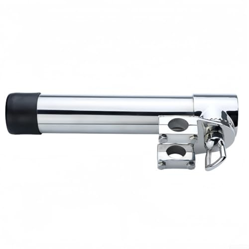 Soporte resistente para caña de pescar con soporte de abrazadera para barcos con giro ajustable de 360 grados y bloqueo seguro (25-32 mm)
