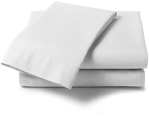Extra Large Pillow Case Pair 22 x 31 / White Pillowcases / Percale Pillowcases (White)