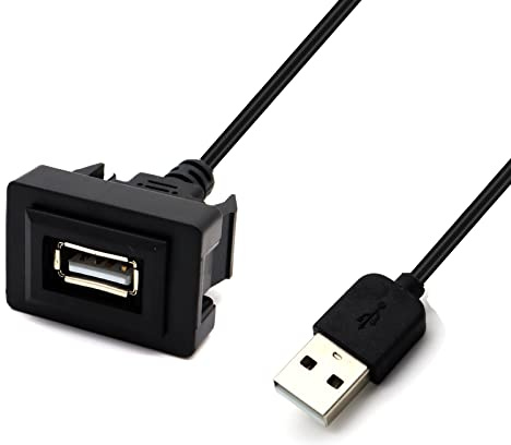 MOTONG Male to Female USB Cable Adapter for Toyota VIOS/ALTIS (32 * 20mm)