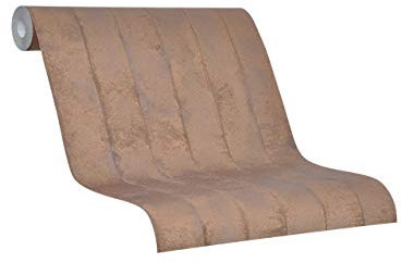 marburg Tapete Kupfer Streifen für Schlafzimmer Wohnzimmer oder Küche Made in Germany 10,05 x 0,53m Avalon 31613