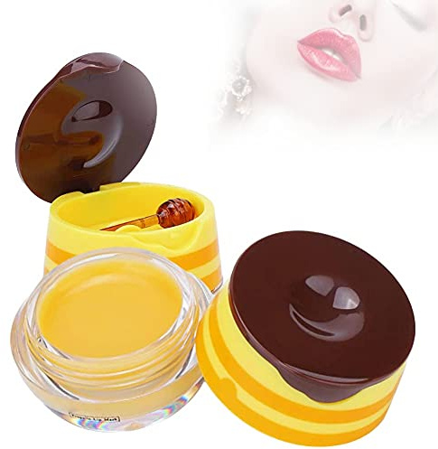 Lip Moisturizing Gel Mask, Propolis Moisturizing Lip Pflegende Anti Falten Lip Mask für Lippenmaske Mit Pinsel