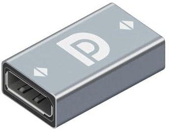 QIANRENON 8K DP Accoppiatori DisplayPort Adattatore DP1.4 femmina a DP femmina HD Convertitore, DP cavo Estensione Connettori, Supporto HDR 3D 8K@60Hz, Alluminio