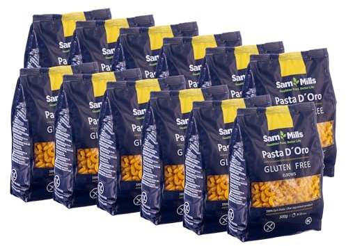 Sam Mills Pasta d´oro – Glutenfreie Nudeln Macaroni aus Maismehl 12er Pack (12 x 500 g)