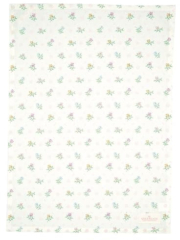GreenGate [W2023/02] Tea Towel Cilja White