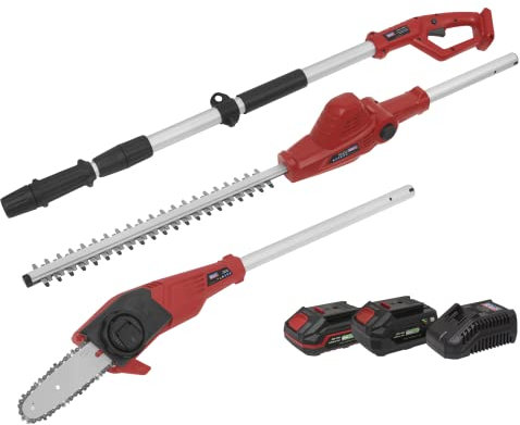 Sealey CP20VTPCOMBO Kit de Taille-haie télescopique sans Fil 20 V SV20 Series
