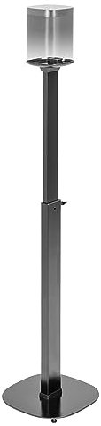 RICOO 1 x Lautsprecherständer Lautsprecher Ständer für SONOS ONE & SL LH073 Boxenständer höhenverstellbar Bodenständer Boxen Standfuß Stativ Speaker Stands mit Kabelführung