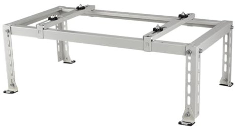 HASMI Soporte Aire Acondicionado Exterior, Soporte de Suelo, Soporte de Suelo para Sistemas de Bomba de Calor de Aire Acondicionado Mini Split, Soporte de Condensador de Alta Resistencia