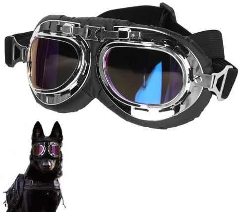 Hundesonnenbrille, Verstellbarer Riemen, Hundebrille, Wind-, Staub- Und Nebelschutz, Haustierbrille, Augenschutz Für Mittelgroße Oder Große Hunde(Farbe)