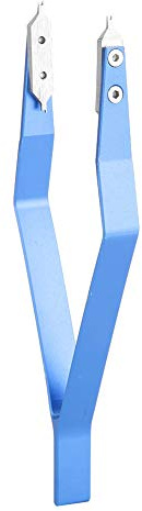 Yosoo Health Gear Pince à Barre à Ressort pour Montre, Pince à Barre à Ressort en Métal en Forme de V, Pince à Barre à Ressort, Outil de Réparation de Montre, Pince à Barre à Ressort de 4,5 Pouces
