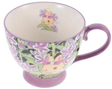 FELTECHELECTR Tasse à Café Céramique Avec Anse Mug Fantaisie Pour Café Thé Et Lait Design Élégant Et Confortable Pour Maison Bureau