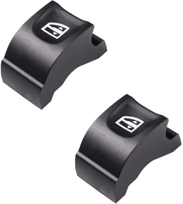 cantondz 2xCubierta de botón de interruptor de elevación de ventana Cubierta de Botón Interruptor Elevalunas Compatible con Renault Megane MK4 Scenic MK4 Talisman Kadjar 254012952R