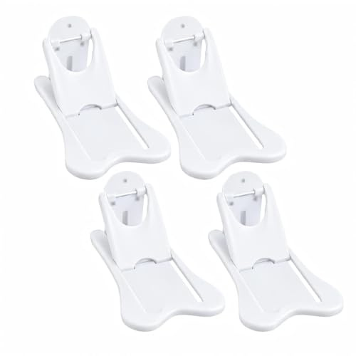 DERJDISF Lot de 4 Bloque Porte Coulissante, Verrouillage de Sécurité pour Bébé Auto-adhésif Bloque Fenêtre Coulissante Serrures Porte Coulissante Enfants pour Utilisation Porte Fenêtre Placard