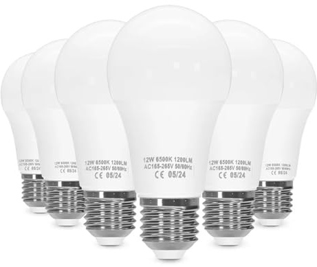 Voltix Lampadine LED E27, 12W, 3000K, Luce Bianca Fredda, lampadina e27, Risparmio Energetico, Lunga Durata, Ideale per Casa e Ufficio (Luce Calda/3000K)