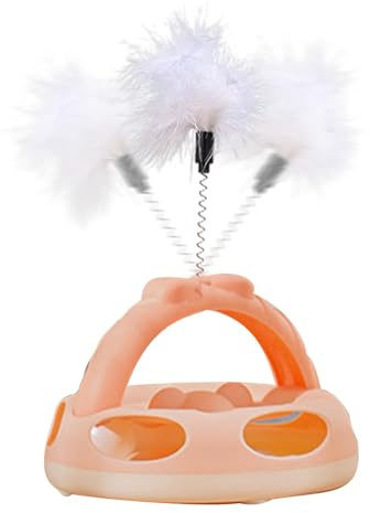 Nuyhgtr Tour à balles interactive pour chat, jouet multifonction pour chat, 2 x 20 x 28 cm, jouet pour chat avec boules roulantes pour un plaisir et une stimulation infinis