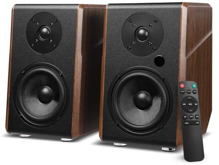 AIYIMA S700 2.0 - Altoparlante da scaffale attivo, 100 W Studio Monitor con woofer da 5,25, Bluetooth 5.0, HDMI ARC, ottico, RCA, ingressi USB, uscita subwoofer, HiFi Bookshelf altoparlante per PC e