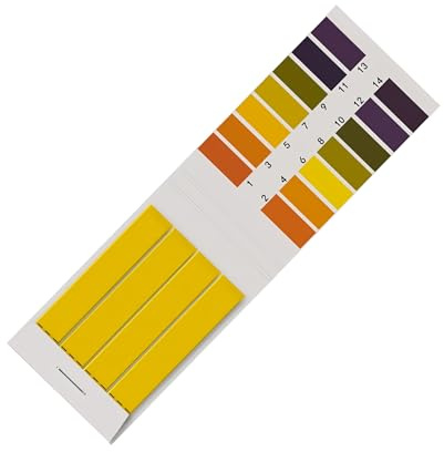 Varile PH Test Universalindikator, 80 Teststreifen, pH-Wert 1-14 | Lackmuspapier für Outdoor I Labor I Wassertanks I Frischwasserlagerung