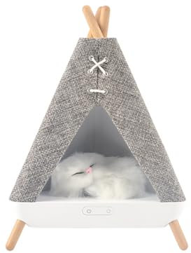 CENMEN Lampada da Tavolo con Luce Notturna con Altoparlante Bluetooth Wireless A Forma di 2 in 1 con Funzioni di Illuminazione e Lettore Musicale