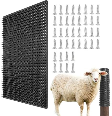 Kratzmatte für, weiche Kratzmatte für Nutztiere, Ziegenpflege, Bürsten, Juckreiz, weiche Touch-Matte für Nutztiere
