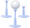 BOXOB 2pcs Adjustable Golf Tees, Golf Simulator Tees for Driving Range Mat Ball Peg Holder Practice Accessory for Men Golfers