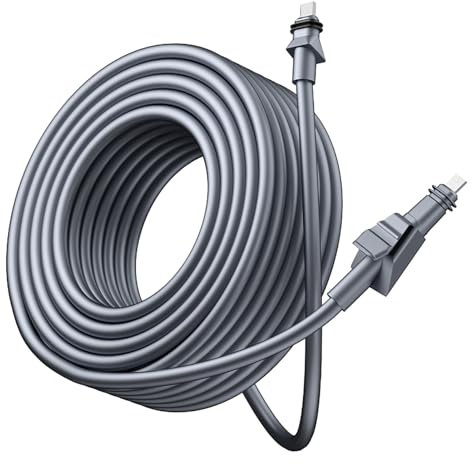 Mavaol Câble de remplacement IP68 haute performance cuivre en caoutchouc stable pour un accès Internet sans couture plat (25m (82 pieds))
