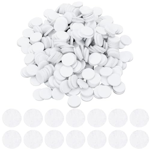 SUNNYCLUE 1000 pz 1.2 cerCHIS In Feltro Bianco Tessuto In Feltro Rotondo Pretagliato Non Tessuto Morbido A Forma di Disco Universale per Lavori di Cucito Artigianato Cucito Piccolo Cuscinetto per Inf