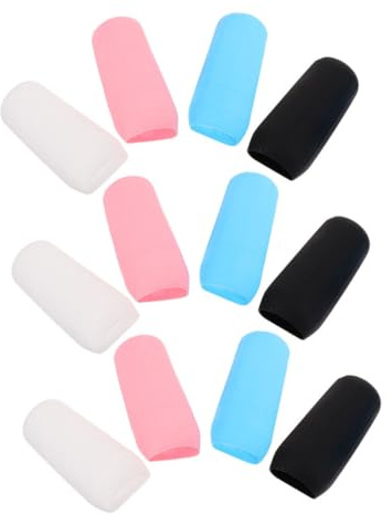 SKISUNO 12 Pezzi Copribottiglie Da Viaggio in Silicone Elastiche Per Shampoo Lozione Copricontenitori Da Viaggio Manicotti Silicone