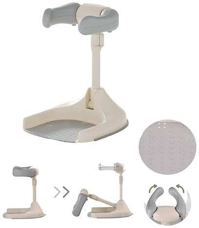 Soporte para bañera de bebé, soporte de ducha ajustable para bebés con base antideslizante, soporte de ducha antideslizante para niños pequeños, plegable, bañera, asiento de lavado, cambio de pañales